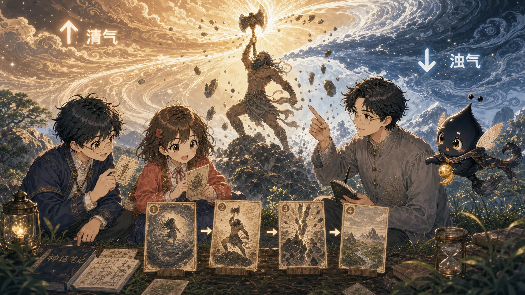 盘古开天辟地动作分镜