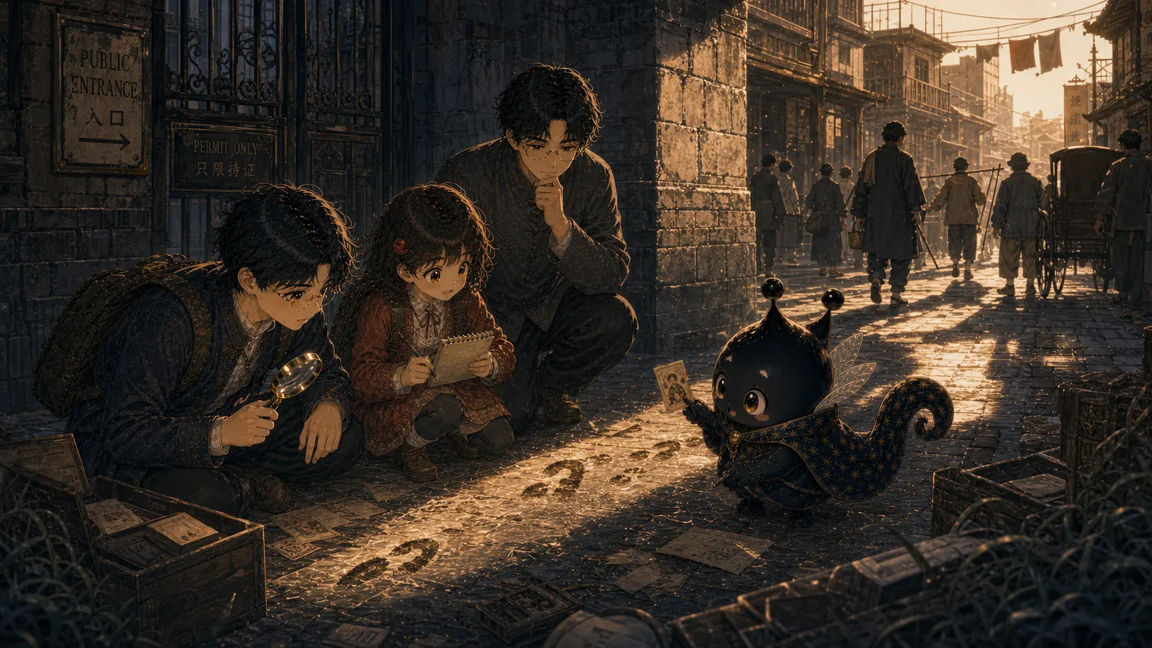 租界见闻让少年看到现实不公平的分镜