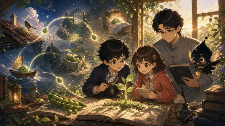 四上语文第 5 课：一个豆荚里的五粒豆课程封面