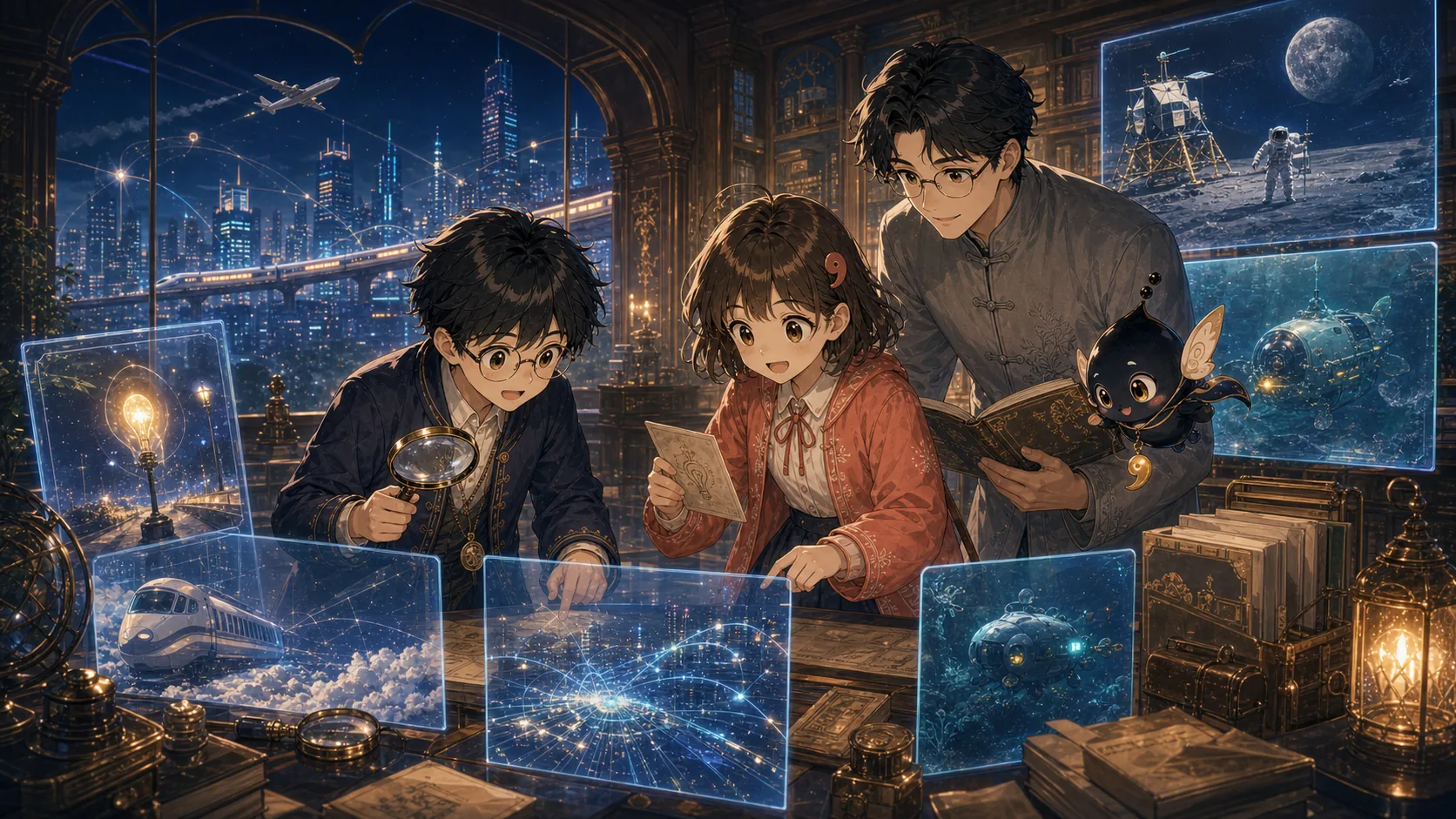 现代科技让过去幻想变成现实