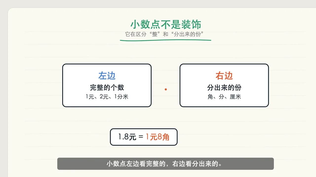 四年级上数学小数初步认识课程封面