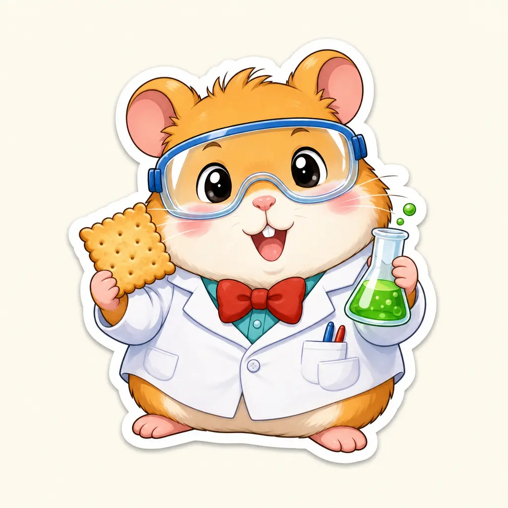 仓鼠实验员贴纸