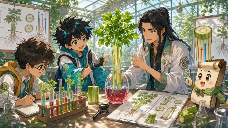科学探险队围着植物茎运输实验报告整理支撑和运输结论